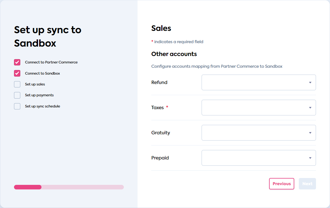 Standard categories with sales categorization enabled